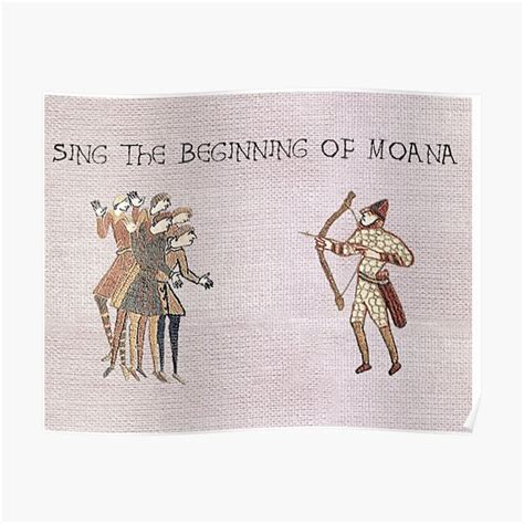 "Moana TGWDLM Medieval Meme" Poster for Sale by kdt-art | Redbubble