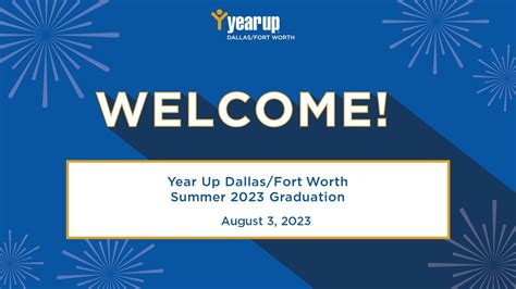 Year Up Dallas Fort Worth Summer Graduation Youtube