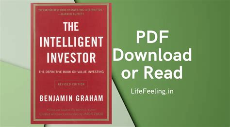 The Intelligent Investor PDF Download | Read – LifeFeeling