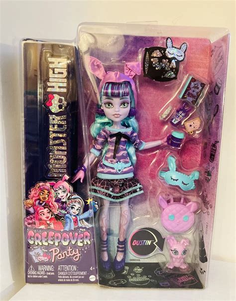 Monster High Twyla Boogeyman Creepover Party Doll And Dustin New