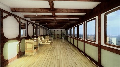 B Deck Private Promenade Titanic B Deck Private 3d Ringde