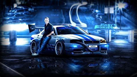 Paul Walker Nissan Skyline Wallpaper