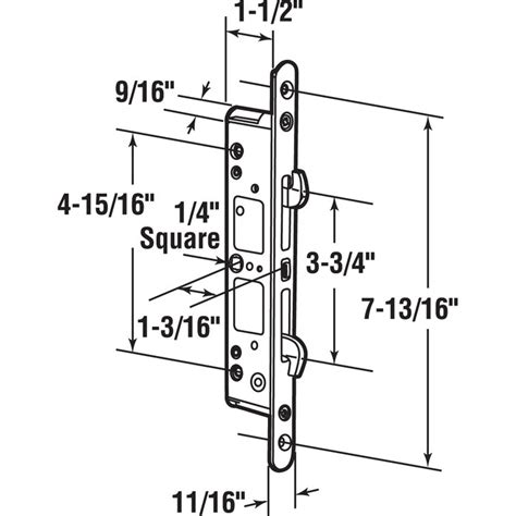 Prime Line Multi Point Sliding Door Mortise Latch Wayfair