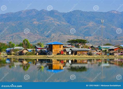 Landscape of Inle Lake, Myanmar Stock Photo - Image of calm, inlay ...