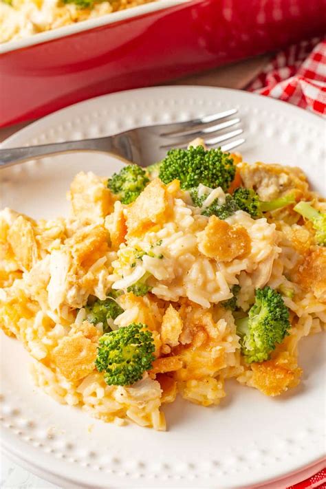 Easy Cheesy Chicken Broccoli Rice Casserole Recipe Shes Not Cookin