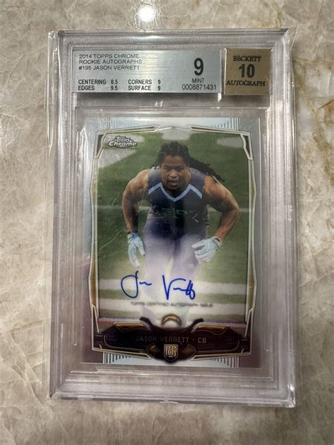 Topps Chrome Jason Verrett Rc For Sale Online Ebay