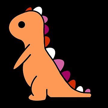 Subtle Lesbian Dino Sticker For Sale By Jessicaleah Redbubble