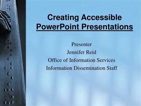 Ppt Creating Accessible Powerpoint Presentations Powerpoint