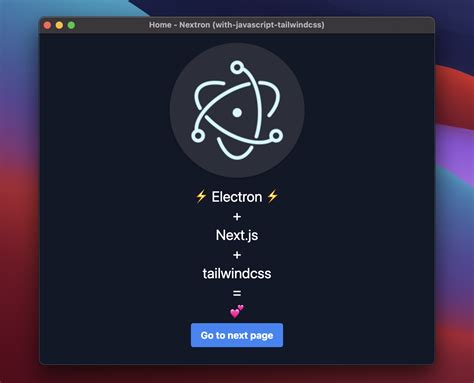 Github Rishimohan Nextjs Tailwind Electron Starter Starter Template