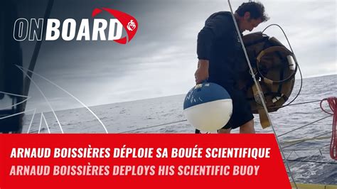 Arnaud Boissières déploie sa bouée scientifique Vendée Globe 2024