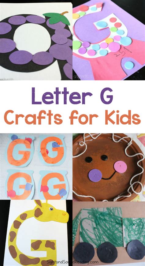 20+ Free Letter G Crafts for Preschoolers | Mrs. Karle's Sight and ...