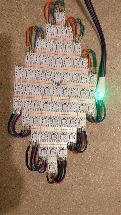 Soldering led strips : soldering