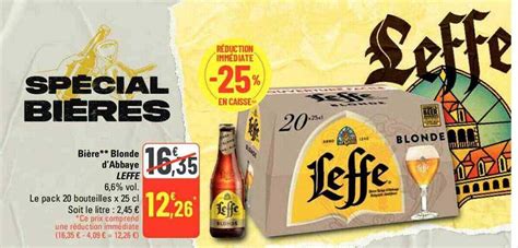 Promo Bière Blonde D abbaye Leffe chez G20 iCatalogue fr