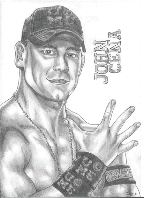 Wwe John Cena Drawing at PaintingValley.com | Explore collection of Wwe ...