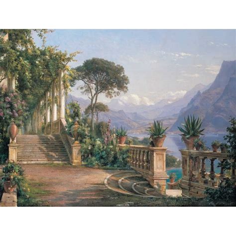 Lodge On Lake Como Poster Print By Carl Frederic Aagaard CFA162