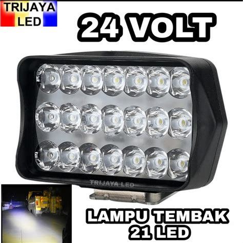 Jual LAMPU LED BAR TEMBAK SOROT LASER GUN CREE 21 TITIK MATA LED LAMPU