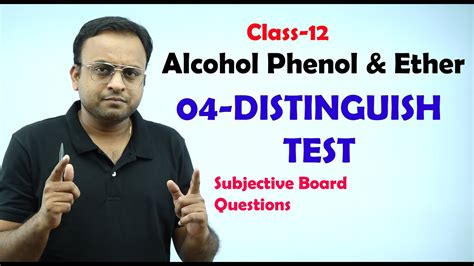 Alcohol Phenol Class Distinguish Test Primary Secondary Tertiary