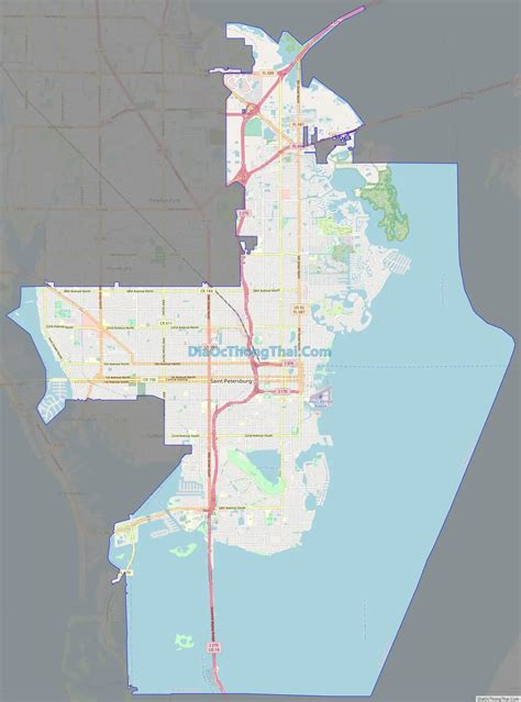 map of tampa and st petersburg 2
