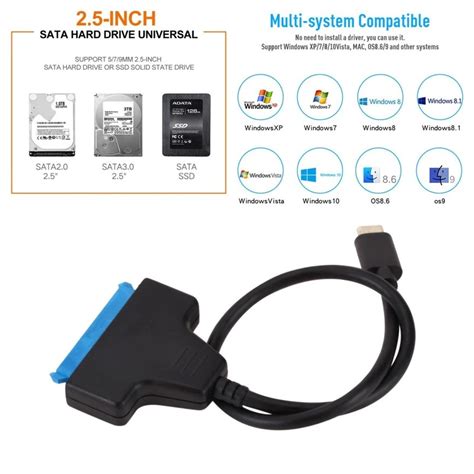 Купить Переходник адаптер USB Type C - SATA для 2,5" HDD SSD дисков ...