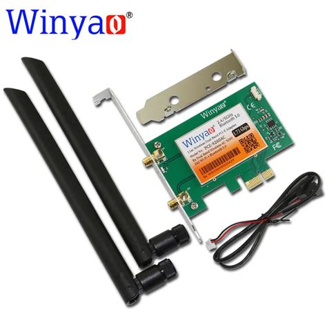 Winyao PCE 9260AC Desktop Dual Band PCI Express X1 WiFi Adapter Wireless AC 9260NGW 1730Mbps ...