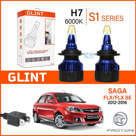 GLINT S1 Series Car LED Headlight Bulb H7 H3 PROTON SAGA FLX 2012