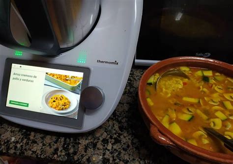 Arroz Cremoso De Pollo Y Verduras En Thermomix Tm Receta De Ltm Cookpad