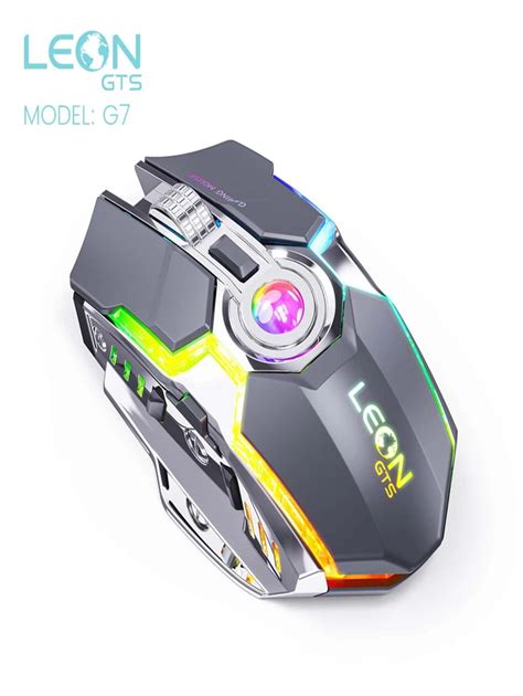 LEON GTS Mouse Gamer 6 Botões 2400 DPI LED RGB G7 da LEON GTS