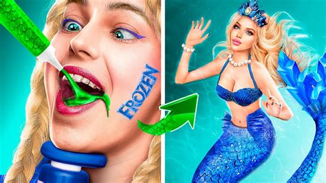 Из ботанши Эльзы в популярную русалку! Как стать русалкой! - YouTube