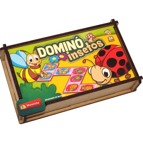 Domin Divertido Insetos Jogos Maninho Brinquedos