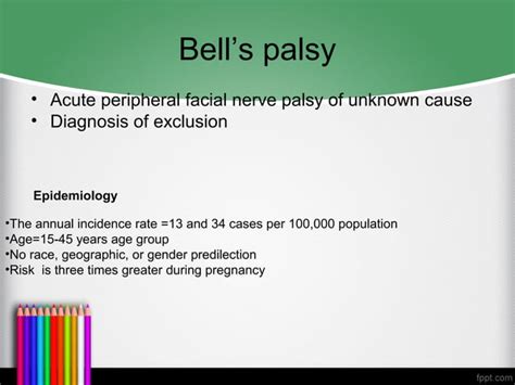 A Case Of Lower Motor Neuron Facial Nerve Palsy PPT