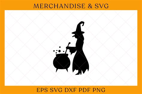 Witch Silhouette Halloween SVG Cutting Graphic by ARTIST FOLIO · Creative Fabrica