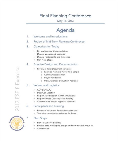 Conference Agenda - 22+ Examples, Format, Pdf, Tips