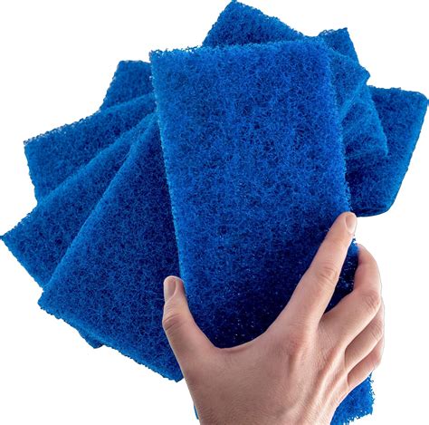 Medium Duty Xl Blue Scouring Pad 5 Pack 10 X 45in Large