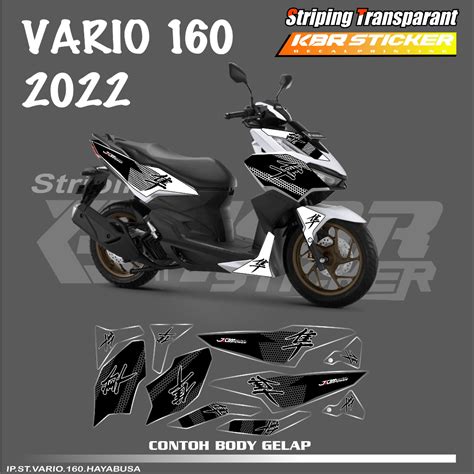 Jual VARIO 160 COD STIKER STRIPING MOTOR HONDA VARIO 160 STIKER