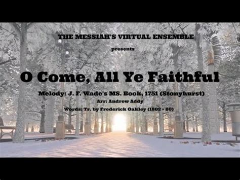 O Come All Ye Faithful Adeste Fideles Arr Andrew Addy Youtube