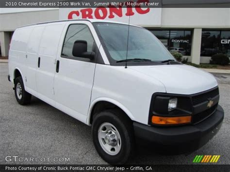 Summit White 2010 Chevrolet Express 2500 Work Van Medium Pewter