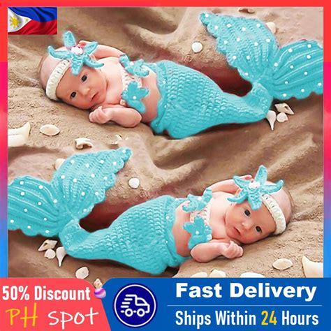 Mermaid Photo Propmermaid Baby Setcrocheted Mermaid Cocoon Set