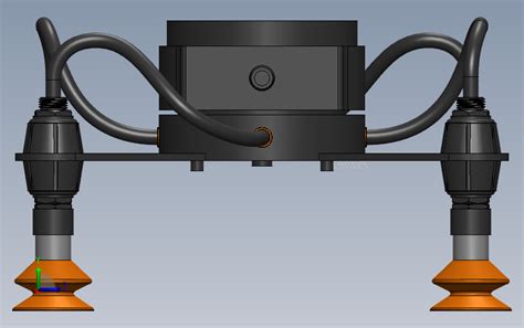 真空机械手 真空夹持器 吸盘 Solidworks 2016 模型图纸下载 懒石网