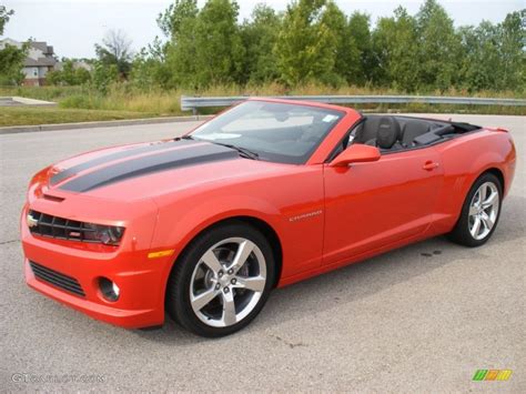 2011 Inferno Orange Metallic Chevrolet Camaro Ssrs Convertible