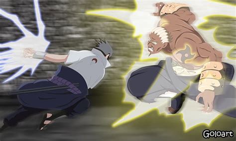 Sasuke Vs Raikage By Goloart On Deviantart