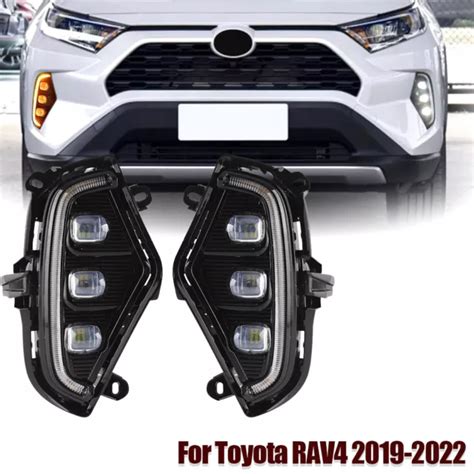 For Toyota Rav Led Drl Daytime Running Light Fog Lamp W