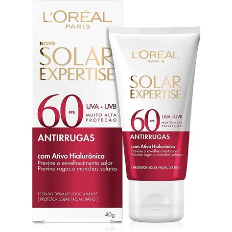 Protetor Solar Expertise Facial Loreal Paris Antirrugas FPS 60 Ativo