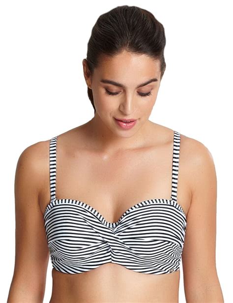 Panache Anya Stripe Bandeau Bikini Top Belle Lingerie Panache Anya