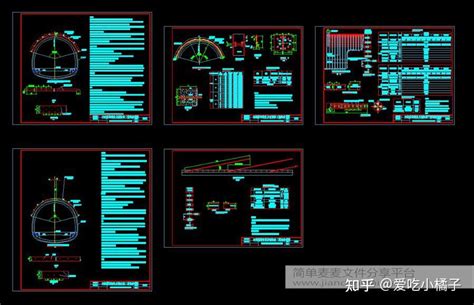 隧道图纸隧道管棚cad，一共50套。 知乎