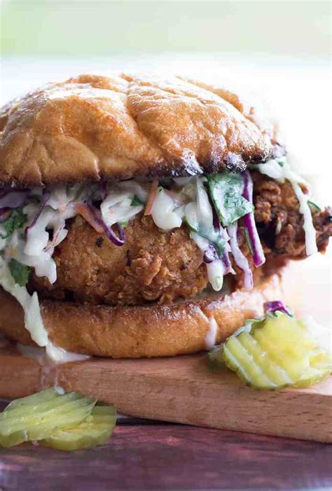 Buttermilk Fried Chicken Sandwich With Cilantro Jalapeño Coleslaw