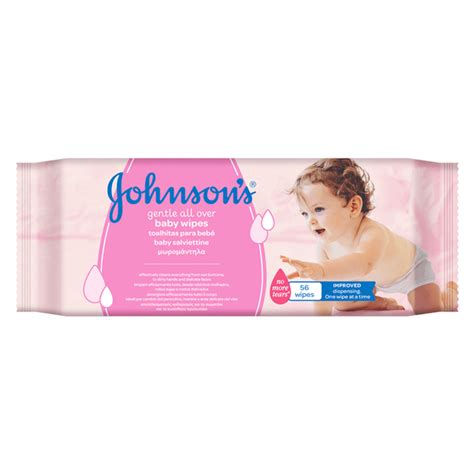 Johnson's Gentle All Over Baby Wipes | 56 Pack | Bebambi