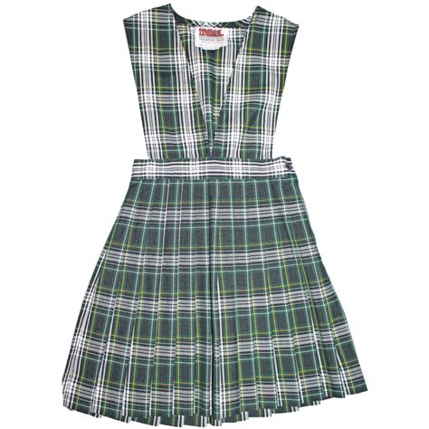 Plaid School Uniform Jumper V-Front Knife Pleats Style 62 ...