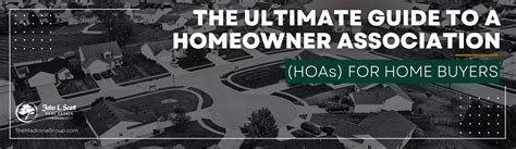 The Ultimate Guide To A Homeowner Association Hoas For Home Buyers