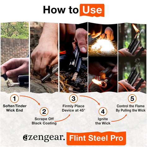 aZengear Flint Steel Pro - How to Use Instructions