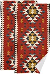 Amazon Nisenasu Aztec Navajo Print Hand Towels For Bathroom Set Of